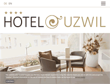 Tablet Screenshot of hotel-uzwil.ch